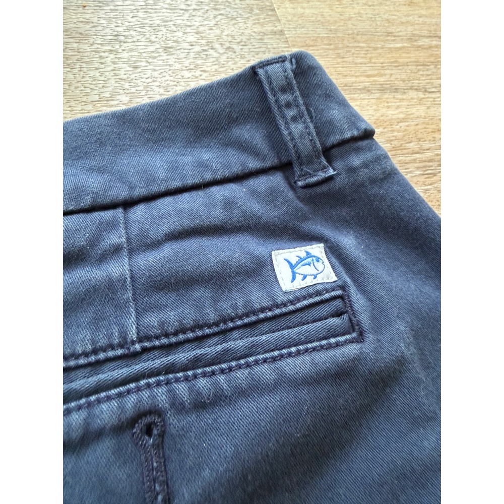 Southern Tide Leah Skipjack Navy Blue Chino Shorts Womens 6 Stretch Cotton Twill - Picture 8 of 8